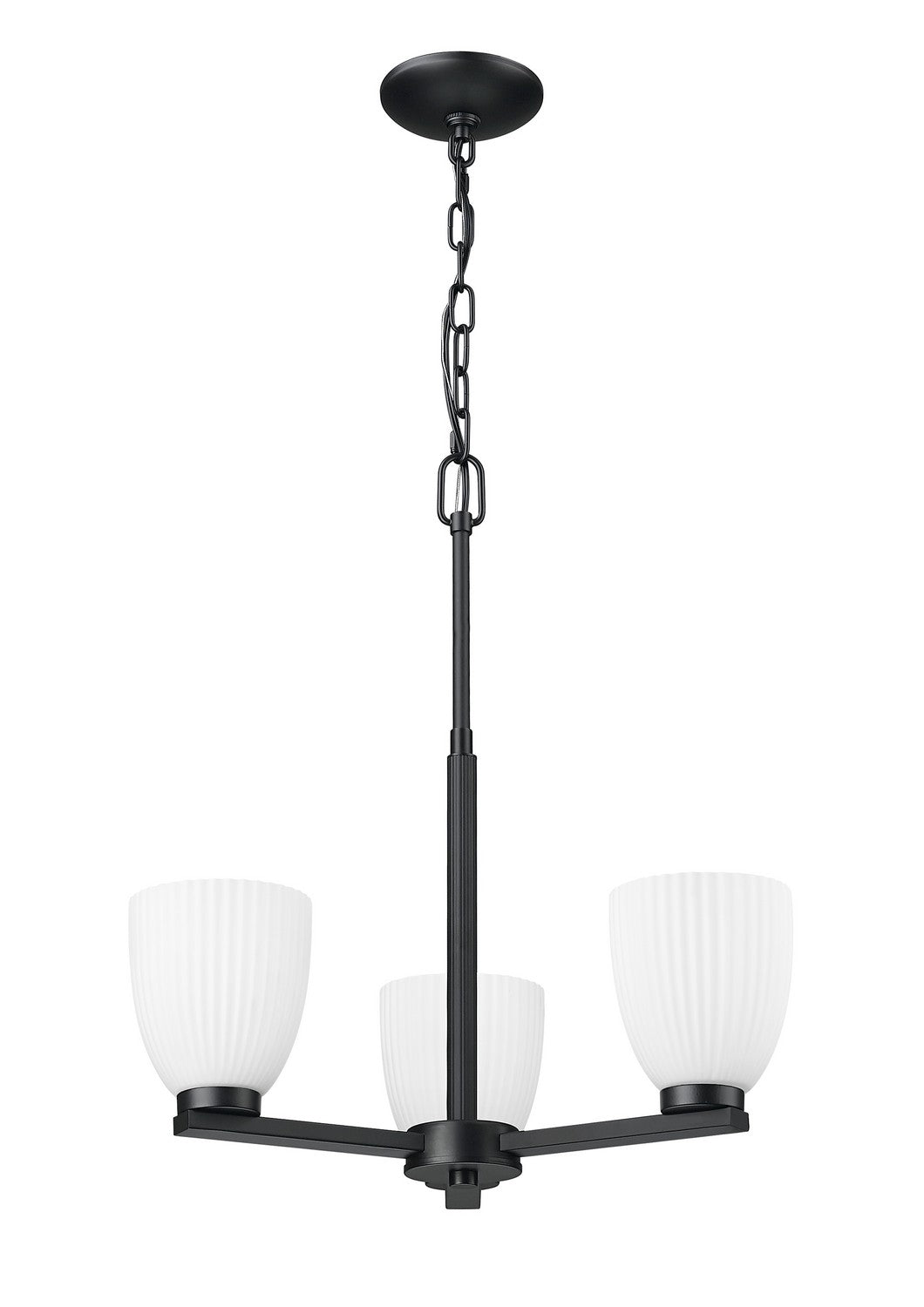 Z-Lite Canada - 7518-3MB - Three Light Chandelier - Naya - Matte Black