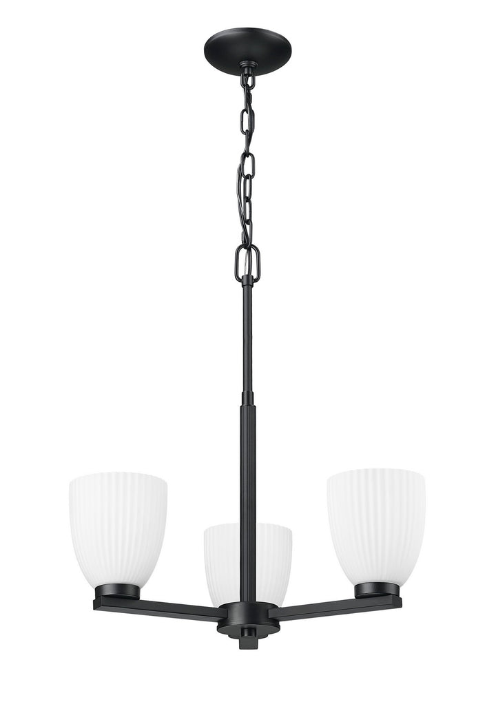 Z-Lite Canada - 7518-3MB - Three Light Chandelier - Naya - Matte Black