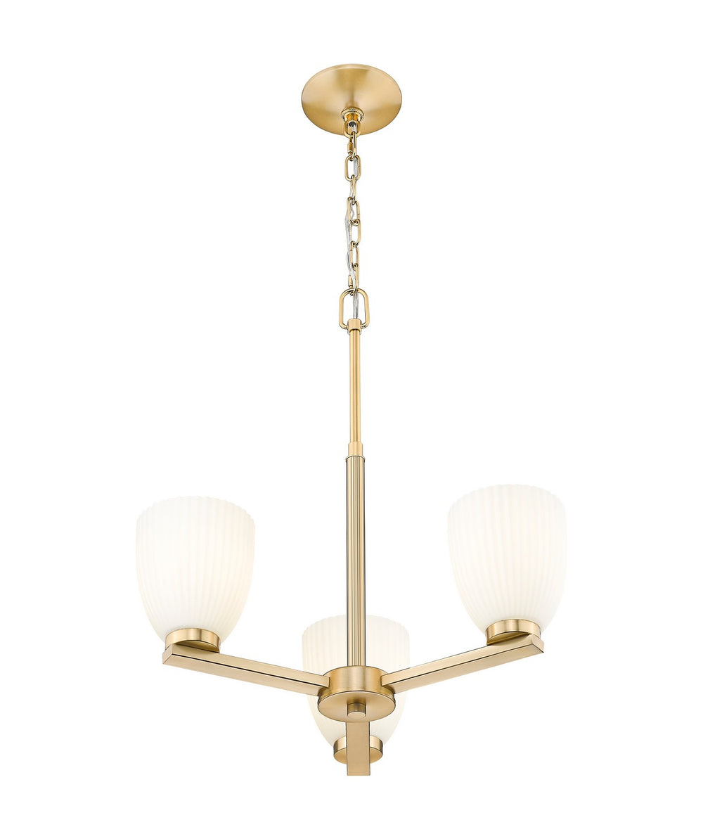 Z-Lite Canada - 7518-3MGLD - Three Light Chandelier - Naya - Modern Gold