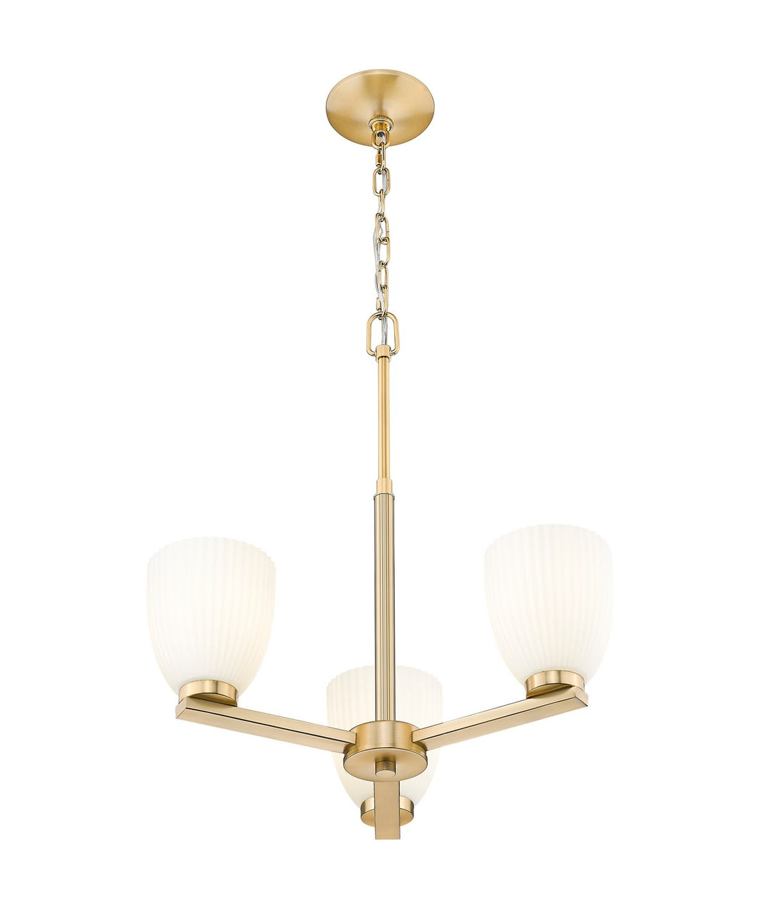 Z-Lite Canada - 7518-3MGLD - Three Light Chandelier - Naya - Modern Gold