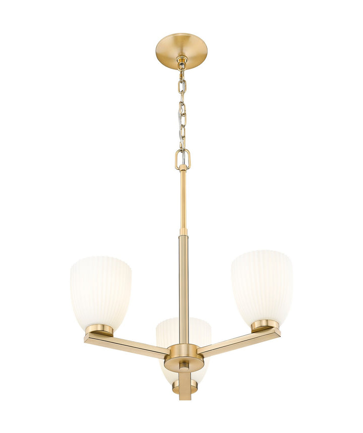 Z-Lite Canada - 7518-3MGLD - Three Light Chandelier - Naya - Modern Gold