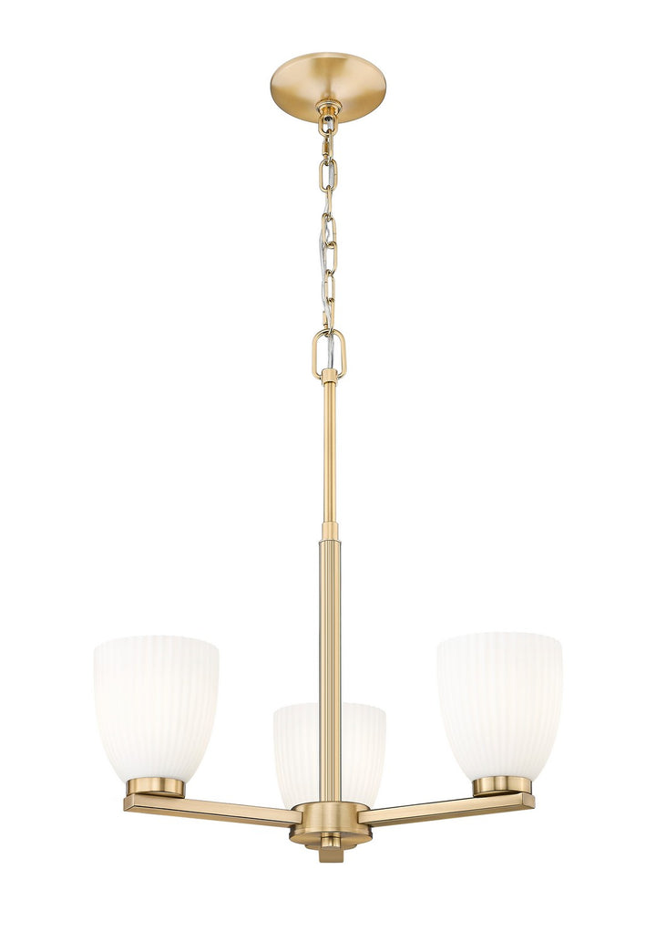 Z-Lite Canada - 7518-3MGLD - Three Light Chandelier - Naya - Modern Gold