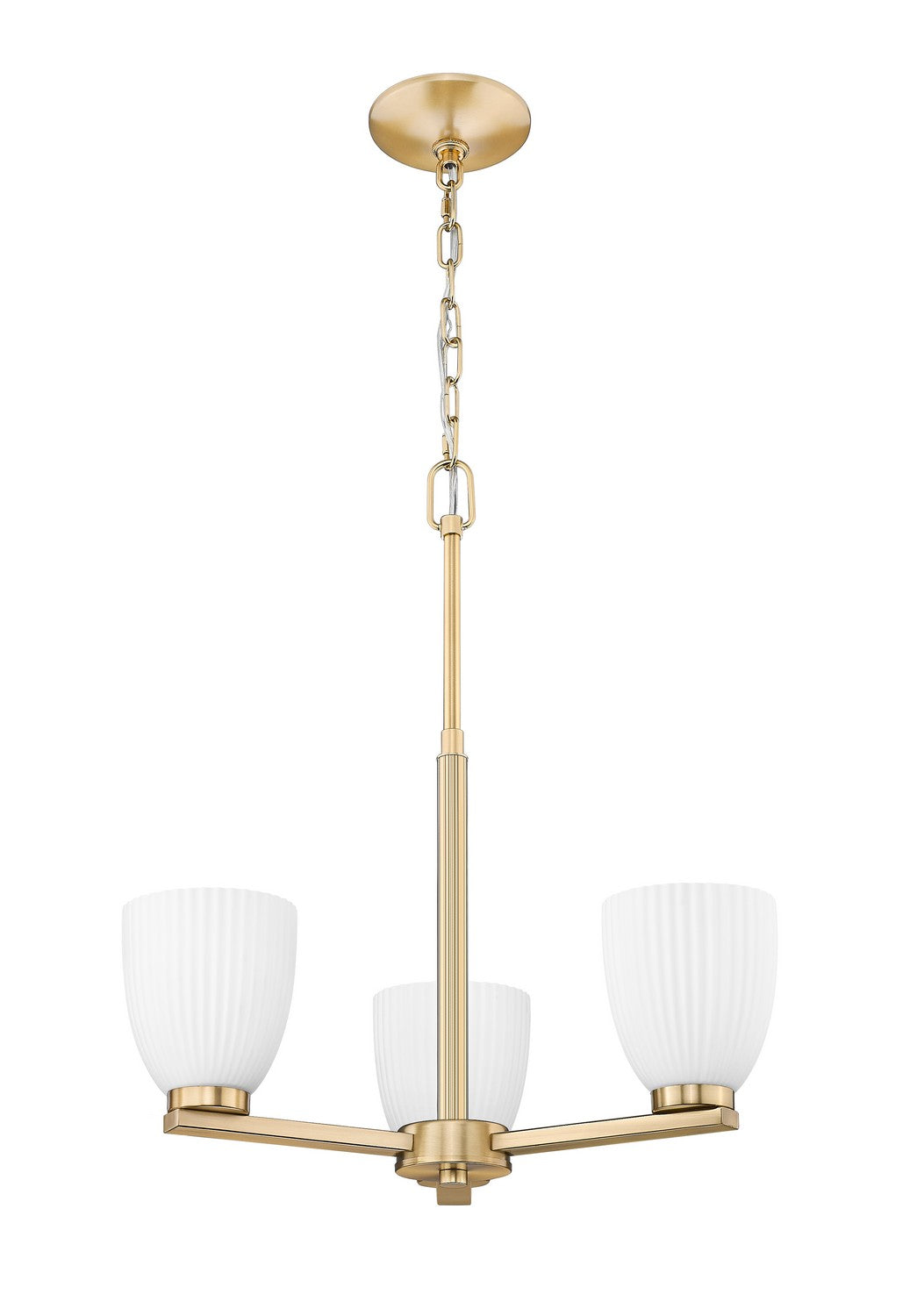 Z-Lite Canada - 7518-3MGLD - Three Light Chandelier - Naya - Modern Gold