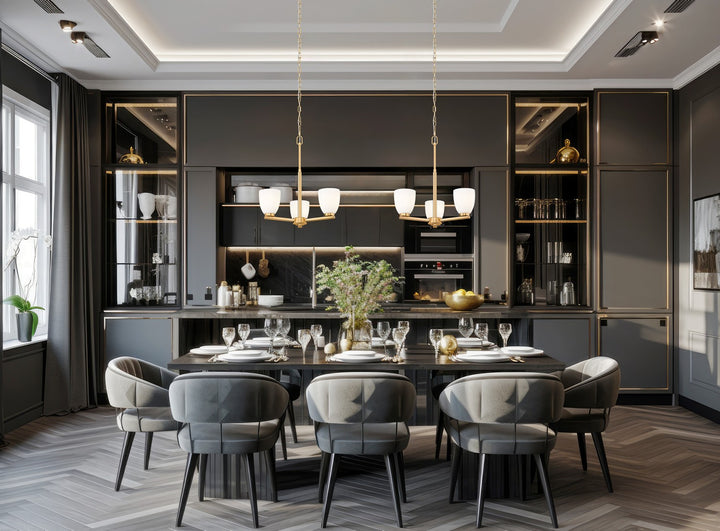 Z-Lite Canada - 7518-3MGLD - Three Light Chandelier - Naya - Modern Gold