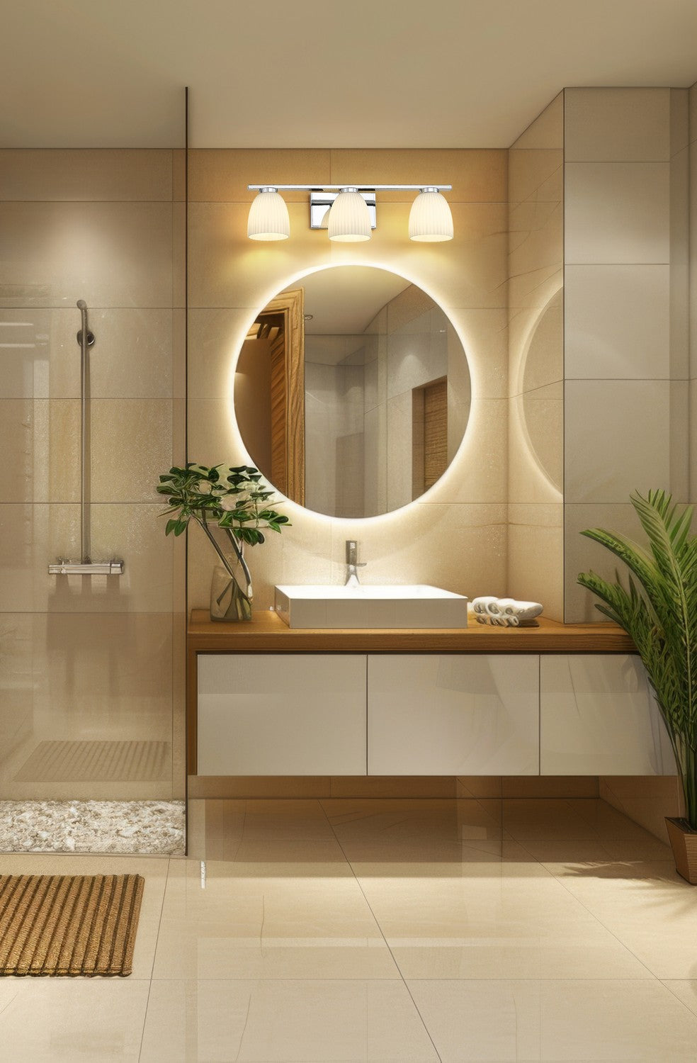 Z-Lite Canada - 7518-3V-CH - Three Light Vanity - Naya - Chrome