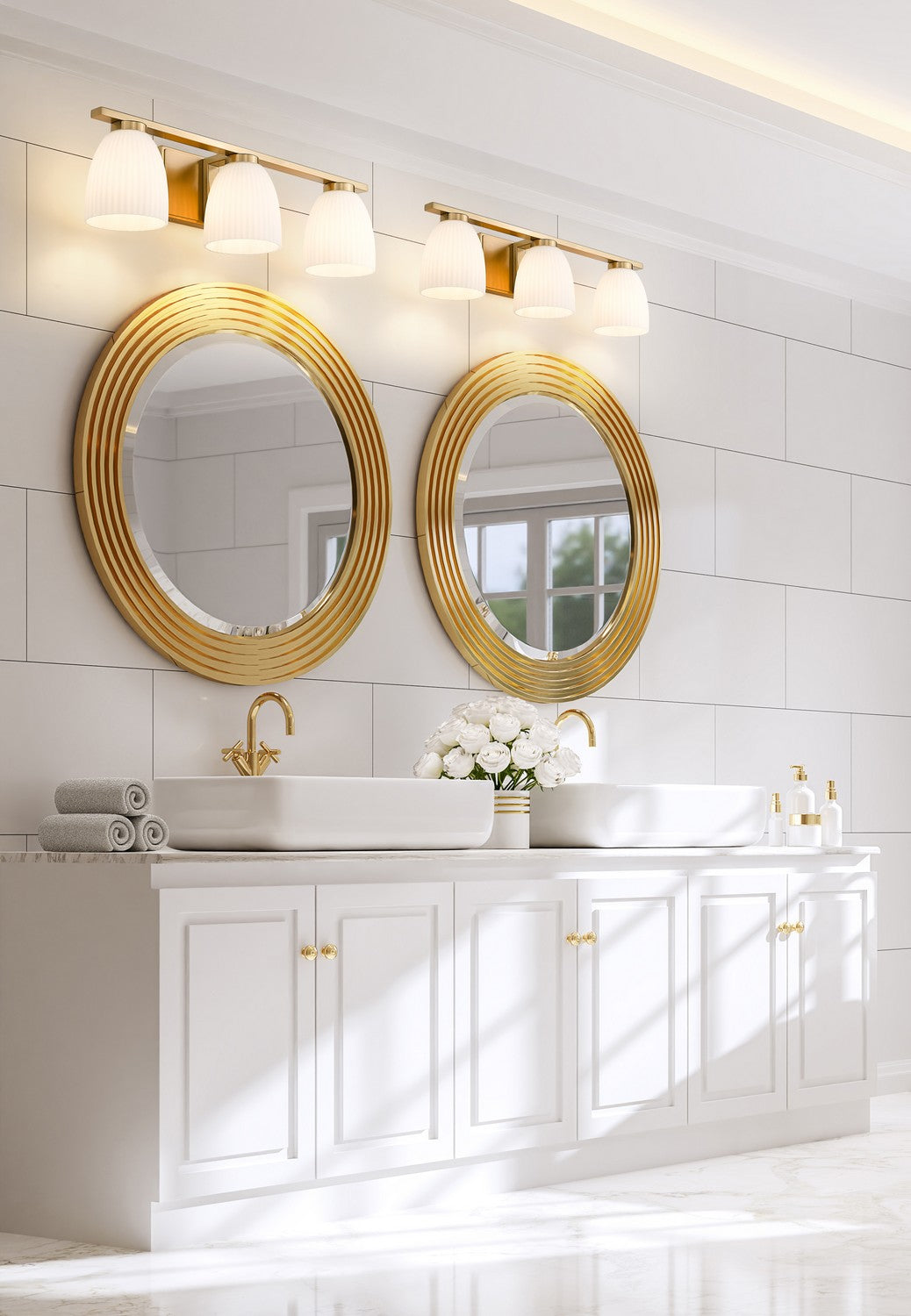 Z-Lite Canada - 7518-3V-MGLD - Three Light Vanity - Naya - Modern Gold