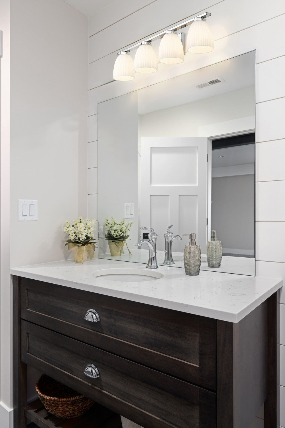 Z-Lite Canada - 7518-4V-CH - Four Light Vanity - Naya - Chrome