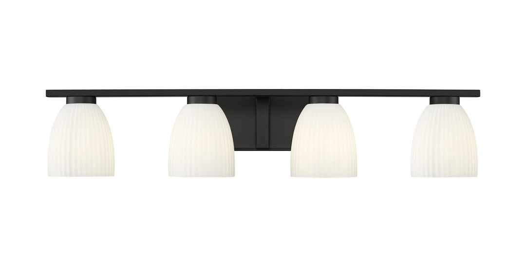 Z-Lite Canada - 7518-4V-MB - Four Light Vanity - Naya - Matte Black