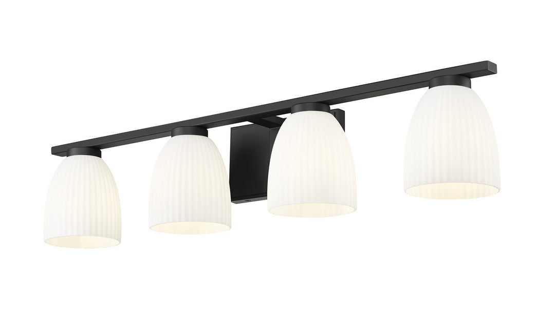 Z-Lite Canada - 7518-4V-MB - Four Light Vanity - Naya - Matte Black