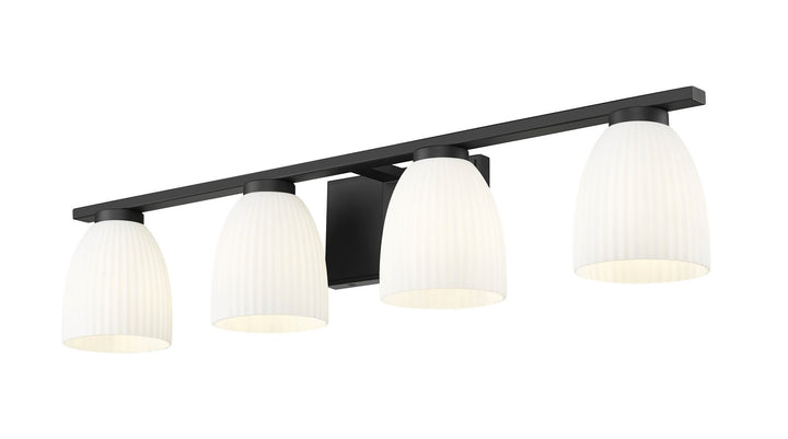 Z-Lite Canada - 7518-4V-MB - Four Light Vanity - Naya - Matte Black