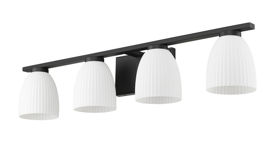 Z-Lite Canada - 7518-4V-MB - Four Light Vanity - Naya - Matte Black