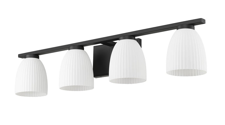 Z-Lite Canada - 7518-4V-MB - Four Light Vanity - Naya - Matte Black