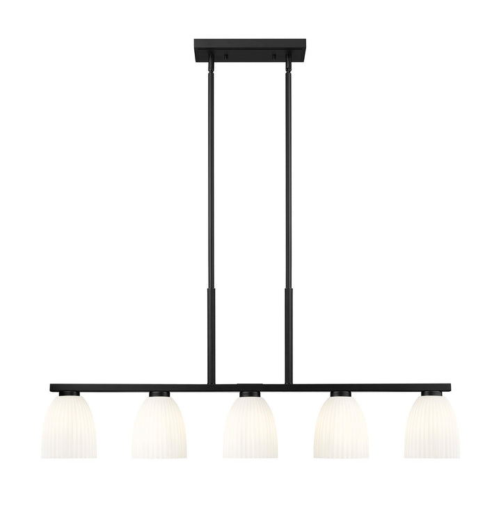 Z-Lite Canada - 7518-5L-MB - Five Light Linear Chandelier - Naya - Matte Black