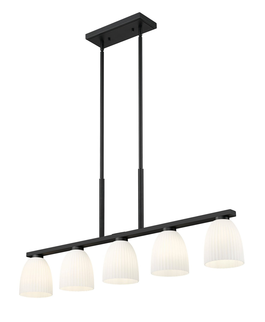 Z-Lite Canada - 7518-5L-MB - Five Light Linear Chandelier - Naya - Matte Black