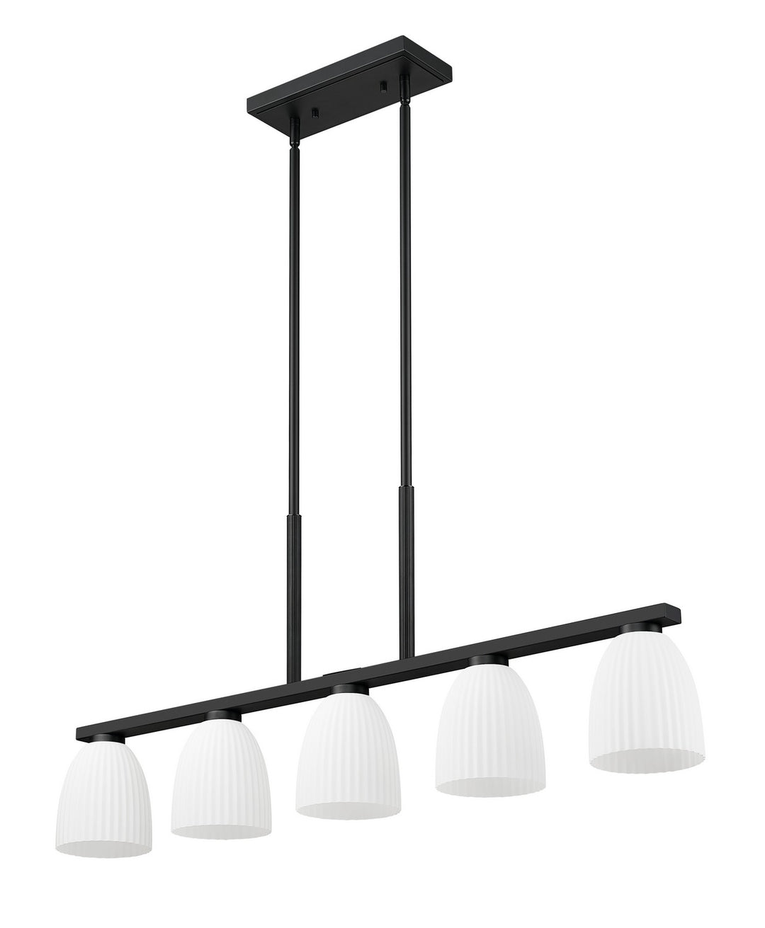 Z-Lite Canada - 7518-5L-MB - Five Light Linear Chandelier - Naya - Matte Black
