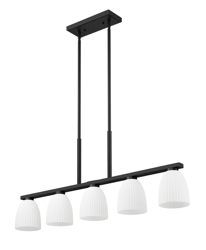 Z-Lite Canada - 7518-5L-MB - Five Light Linear Chandelier - Naya - Matte Black