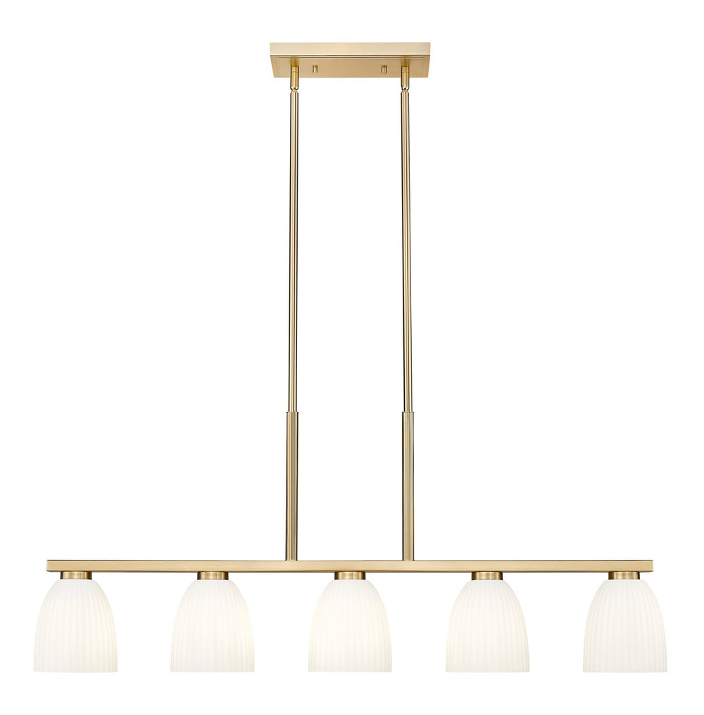 Z-Lite Canada - 7518-5L-MGLD - Five Light Linear Chandelier - Naya - Modern Gold