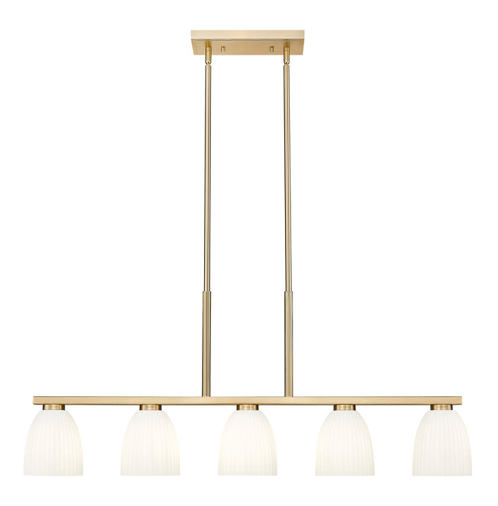 Z-Lite Canada - 7518-5L-MGLD - Five Light Linear Chandelier - Naya - Modern Gold