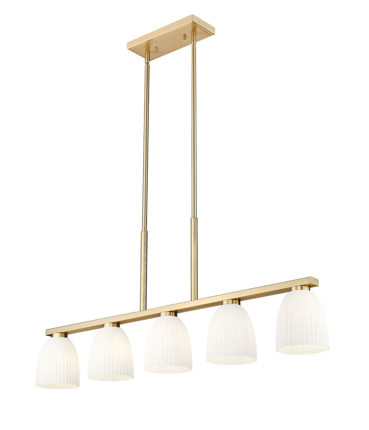 Z-Lite Canada - 7518-5L-MGLD - Five Light Linear Chandelier - Naya - Modern Gold