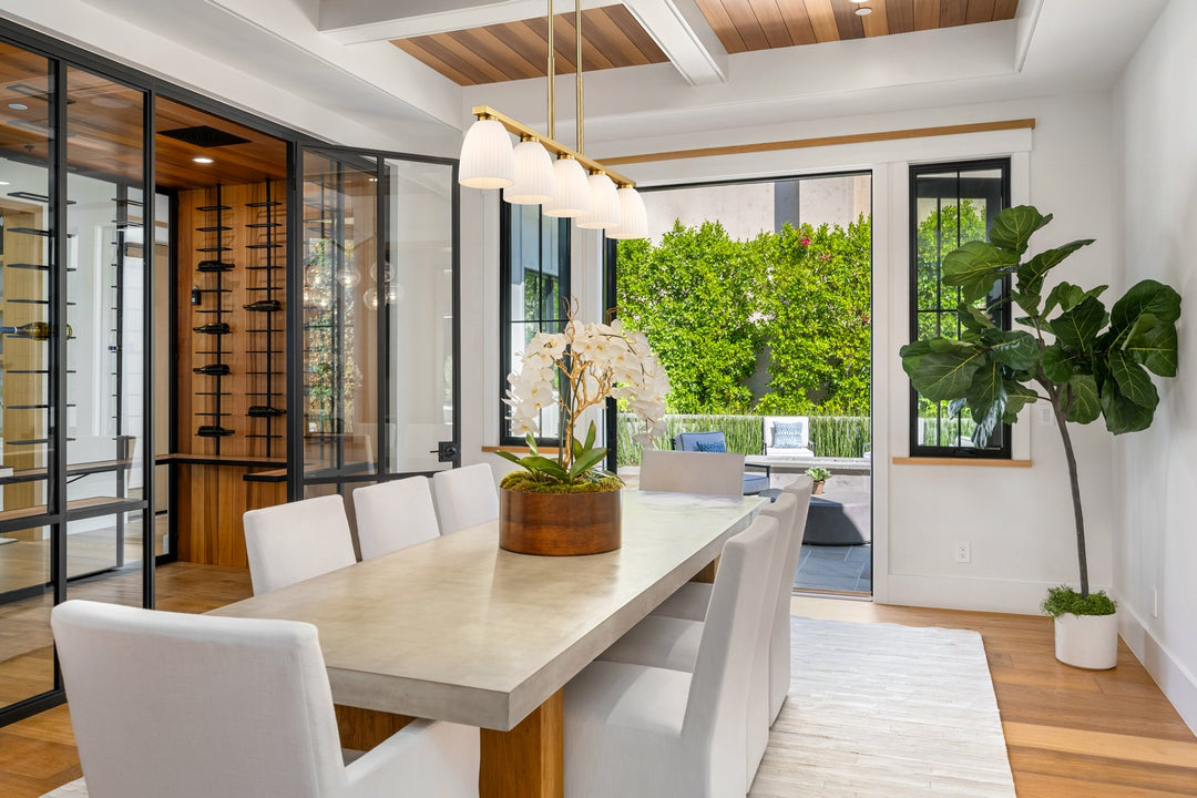 Z-Lite Canada - 7518-5L-MGLD - Five Light Linear Chandelier - Naya - Modern Gold