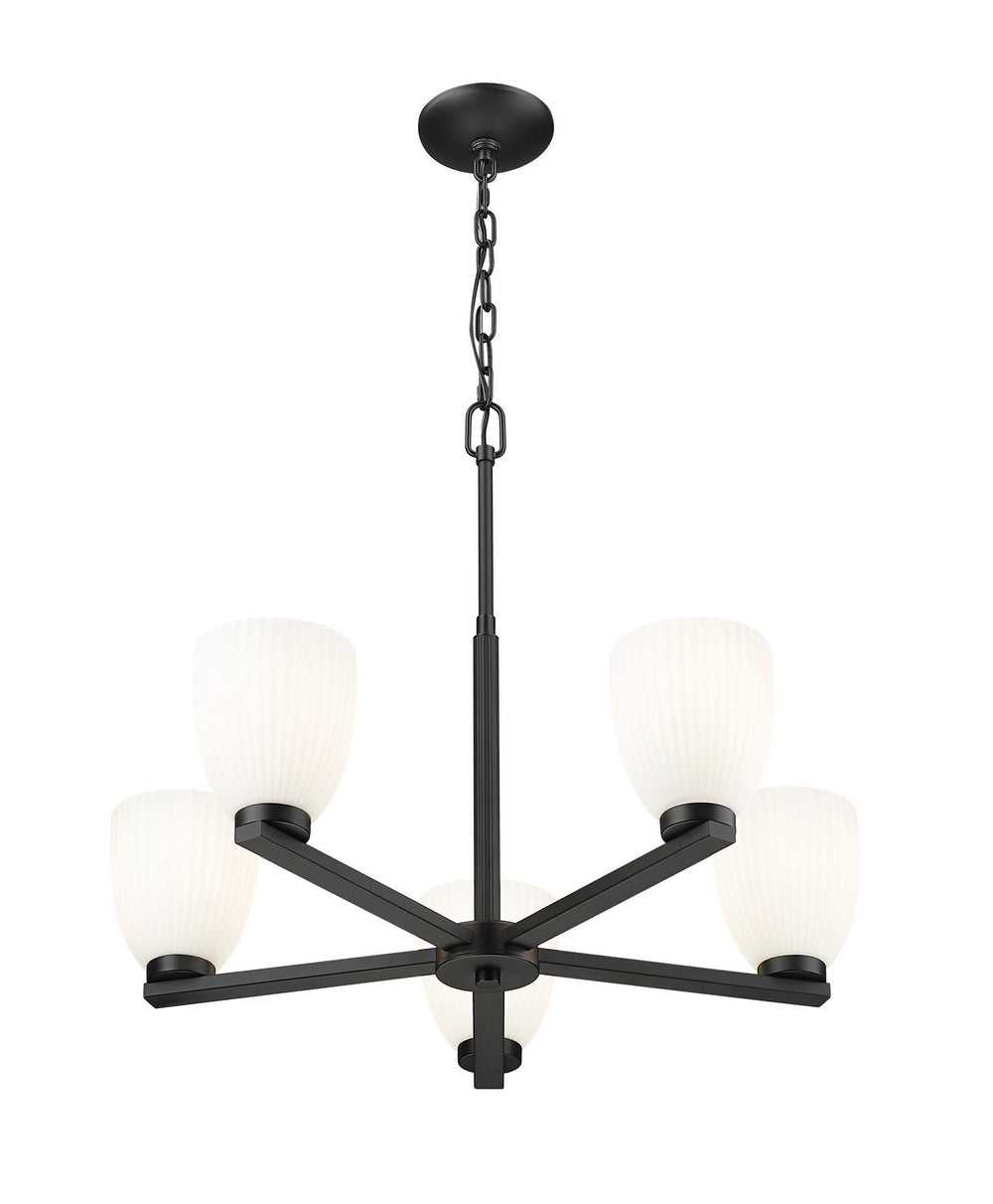 Z-Lite Canada - 7518-5MB - Five Light Chandelier - Naya - Matte Black