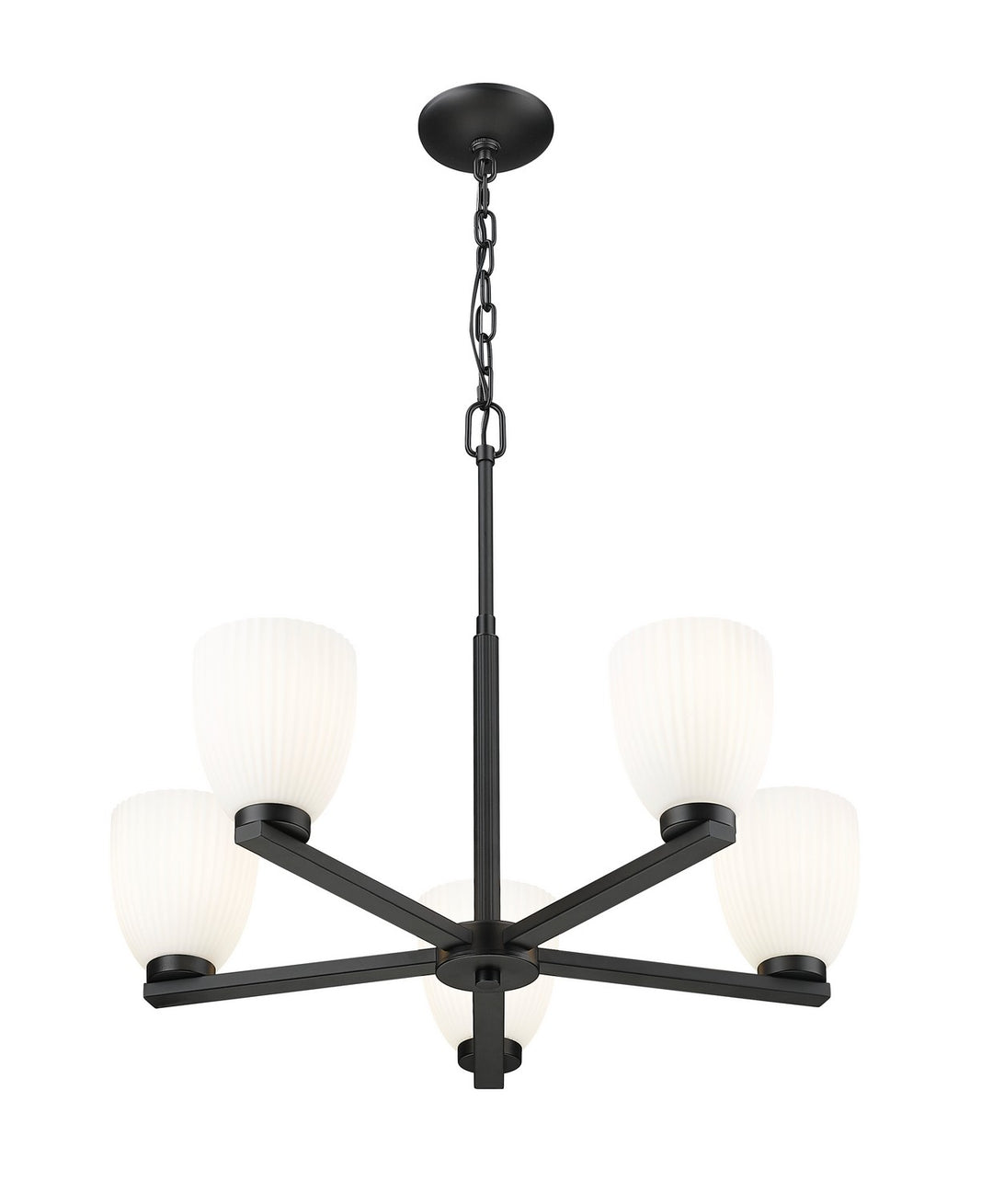 Z-Lite Canada - 7518-5MB - Five Light Chandelier - Naya - Matte Black