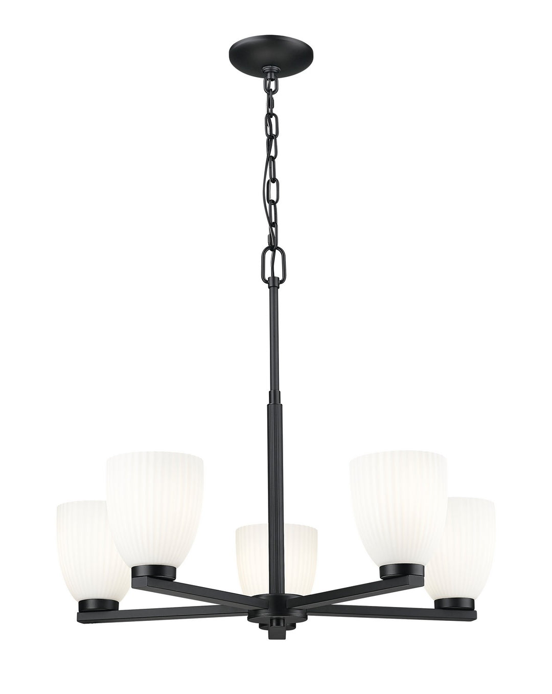 Z-Lite Canada - 7518-5MB - Five Light Chandelier - Naya - Matte Black