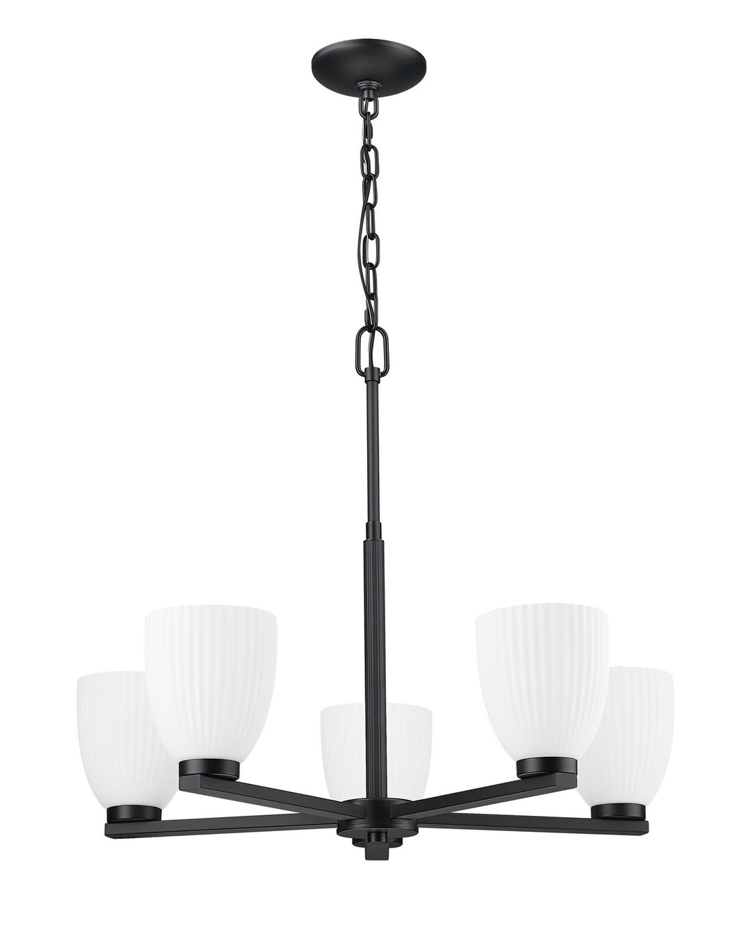 Z-Lite Canada - 7518-5MB - Five Light Chandelier - Naya - Matte Black