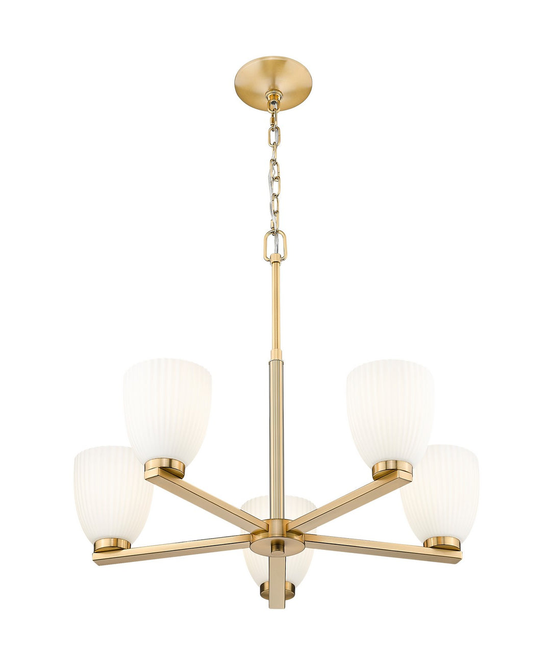 Z-Lite Canada - 7518-5MGLD - Five Light Chandelier - Naya - Modern Gold