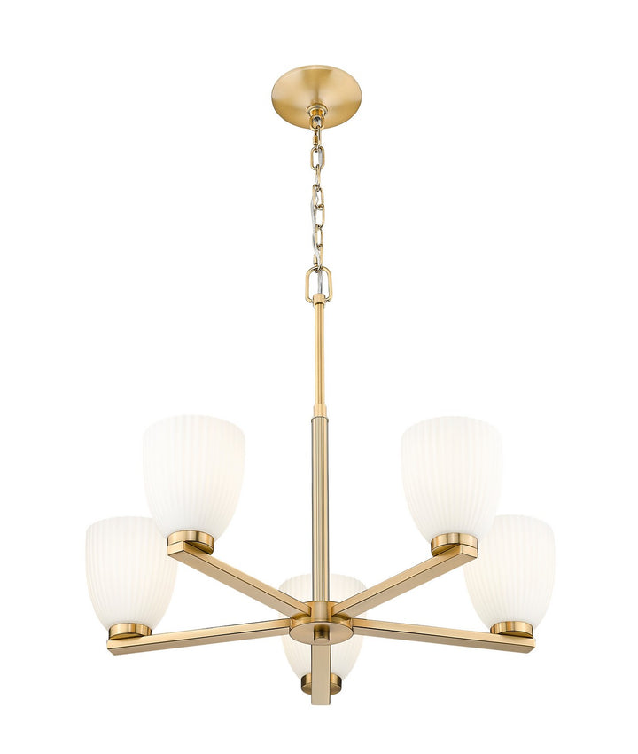 Z-Lite Canada - 7518-5MGLD - Five Light Chandelier - Naya - Modern Gold