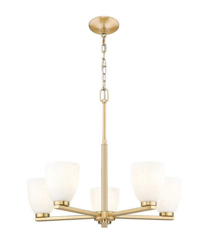 Z-Lite Canada - 7518-5MGLD - Five Light Chandelier - Naya - Modern Gold