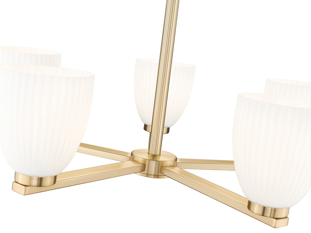 Z-Lite Canada - 7518-5MGLD - Five Light Chandelier - Naya - Modern Gold