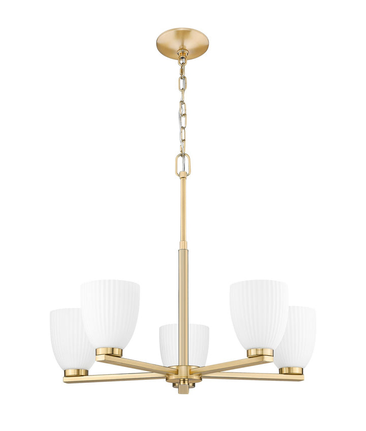 Z-Lite Canada - 7518-5MGLD - Five Light Chandelier - Naya - Modern Gold