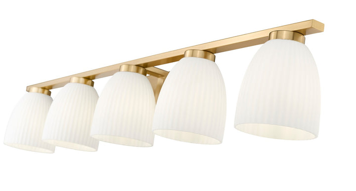 Z-Lite Canada - 7518-5V-MGLD - Five Light Vanity - Naya - Modern Gold