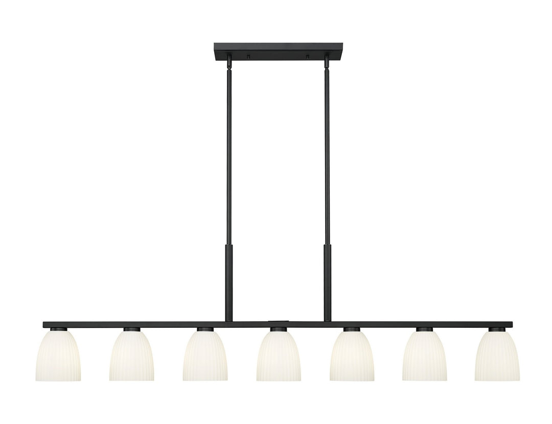 Z-Lite Canada - 7518-7L-MB - Seven Light Linear Chandelier - Naya - Matte Black