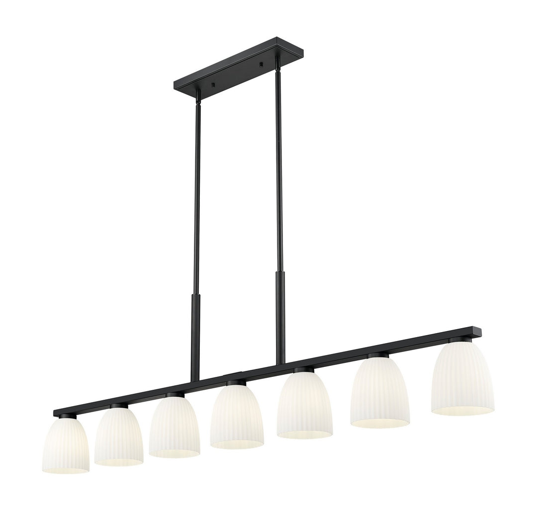 Z-Lite Canada - 7518-7L-MB - Seven Light Linear Chandelier - Naya - Matte Black
