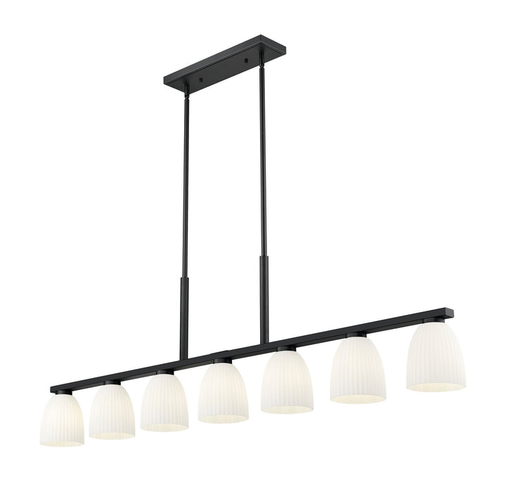 Z-Lite Canada - 7518-7L-MB - Seven Light Linear Chandelier - Naya - Matte Black