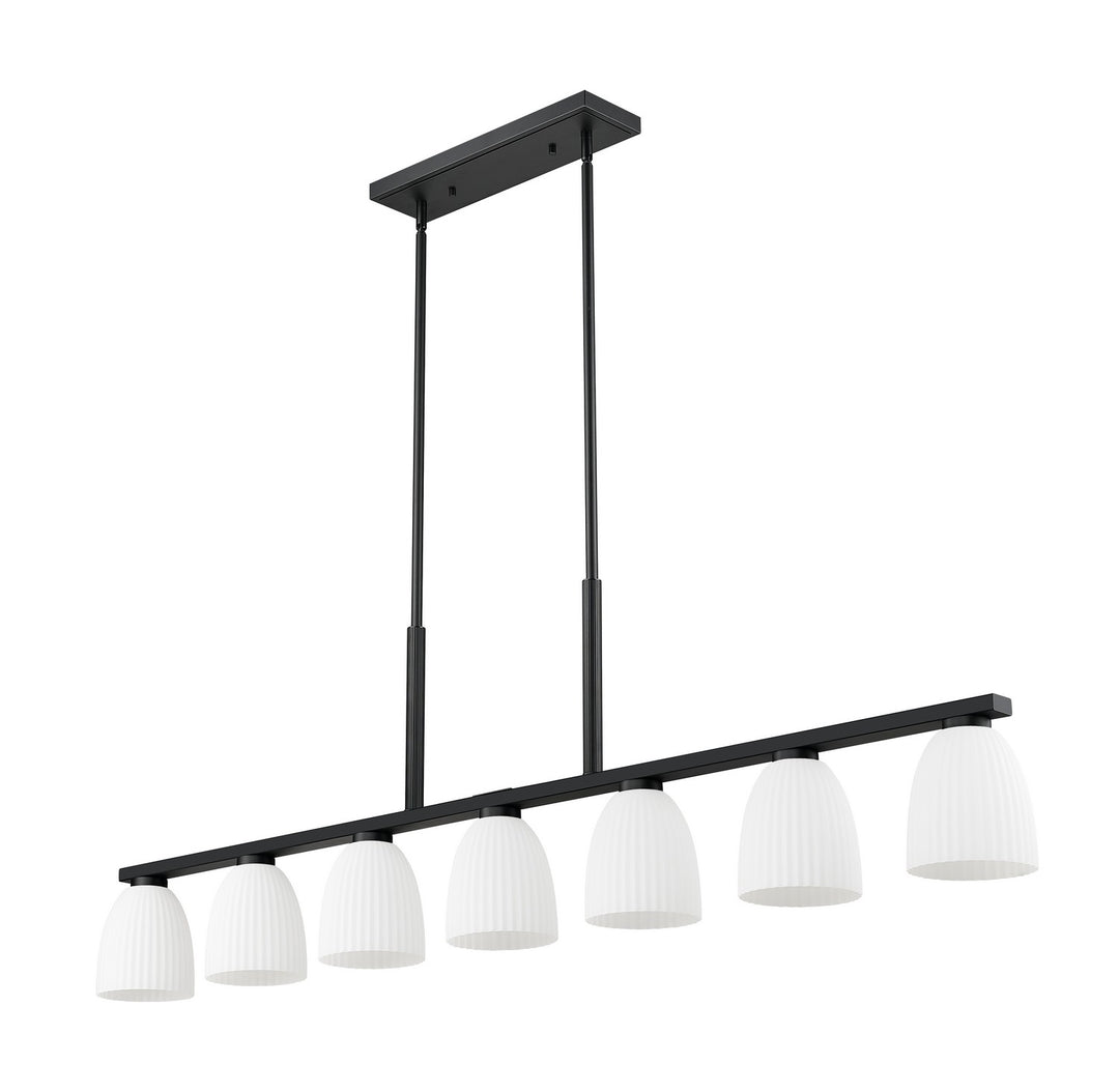 Z-Lite Canada - 7518-7L-MB - Seven Light Linear Chandelier - Naya - Matte Black