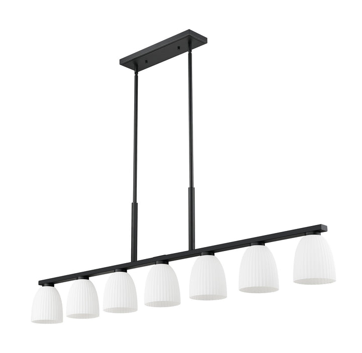 Z-Lite Canada - 7518-7L-MB - Seven Light Linear Chandelier - Naya - Matte Black