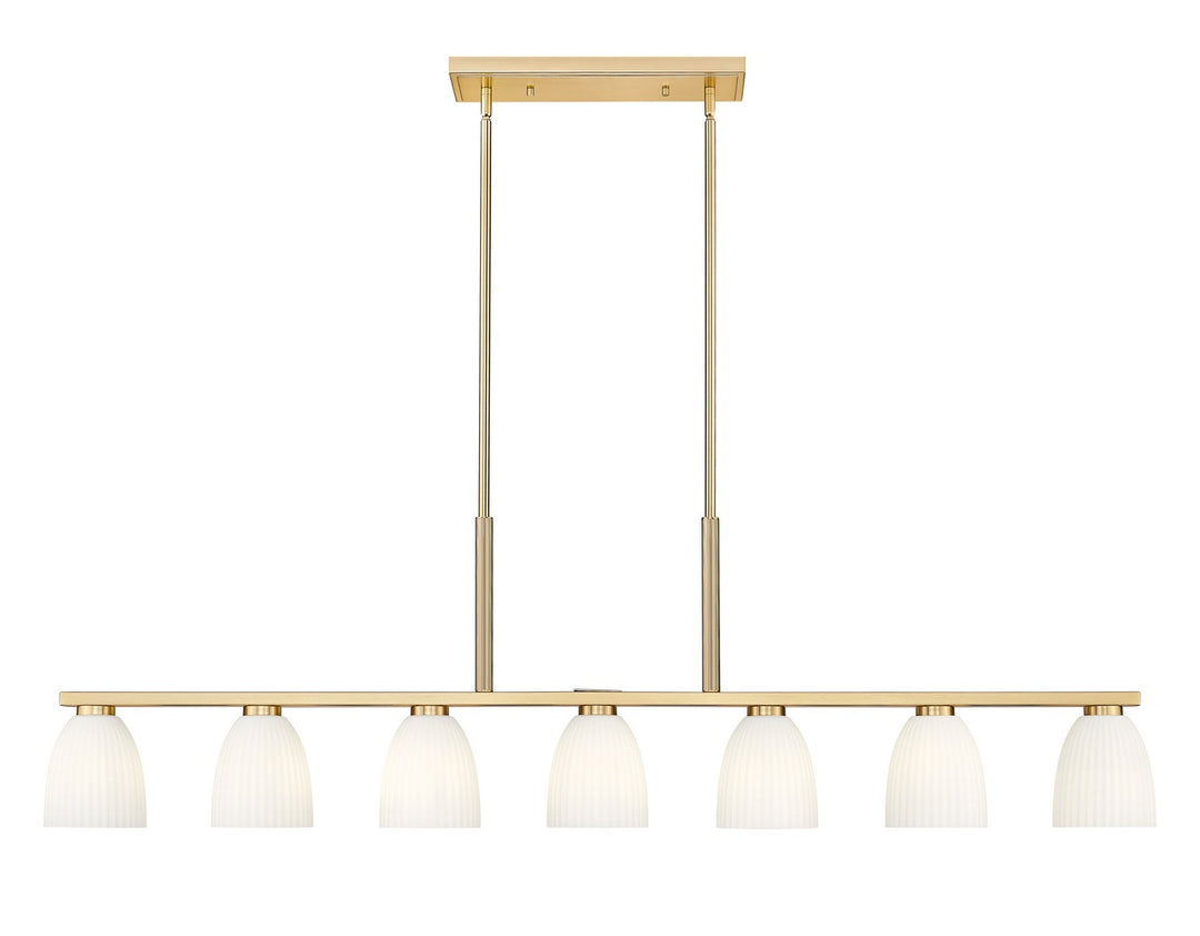 Z-Lite Canada - 7518-7L-MGLD - Seven Light Linear Chandelier - Naya - Modern Gold