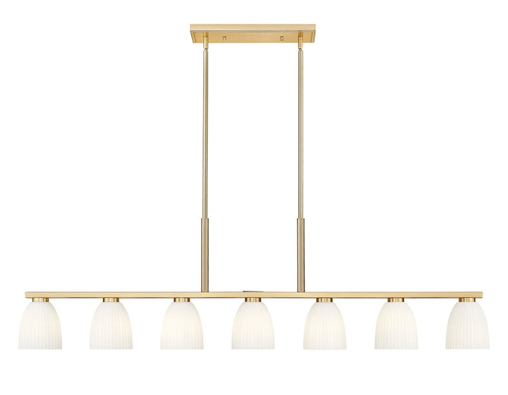 Z-Lite Canada - 7518-7L-MGLD - Seven Light Linear Chandelier - Naya - Modern Gold