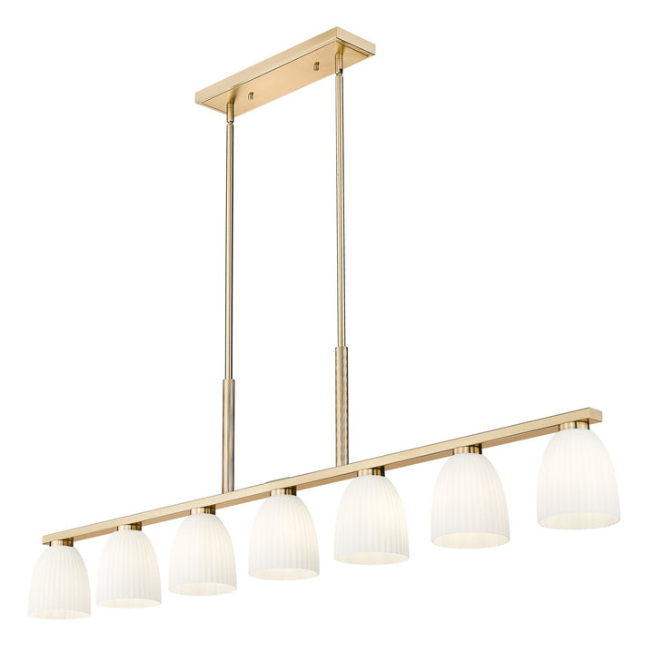 Z-Lite Canada - 7518-7L-MGLD - Seven Light Linear Chandelier - Naya - Modern Gold