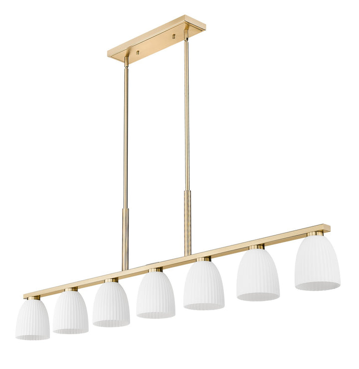 Z-Lite Canada - 7518-7L-MGLD - Seven Light Linear Chandelier - Naya - Modern Gold