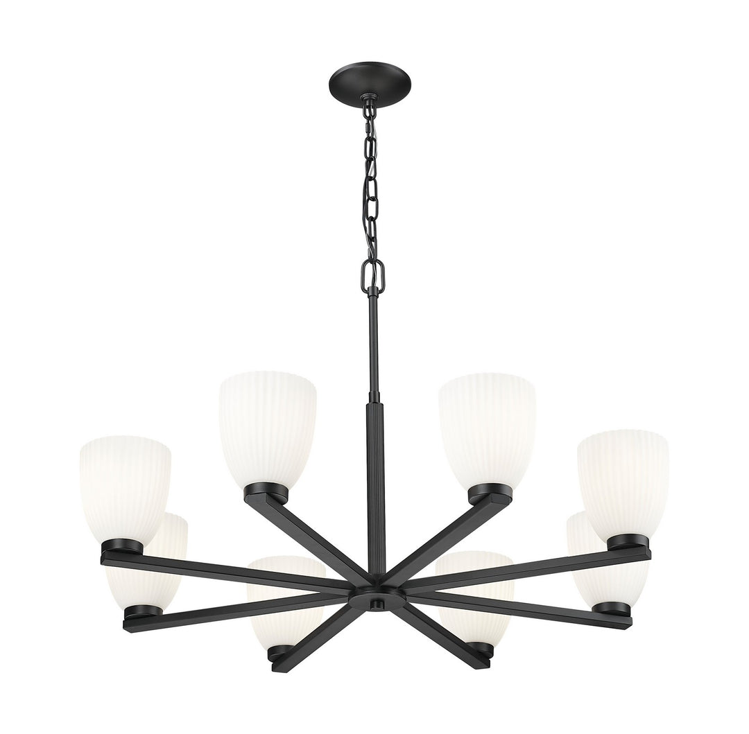 Z-Lite Canada - 7518-8MB - Eight Light Chandelier - Naya - Matte Black