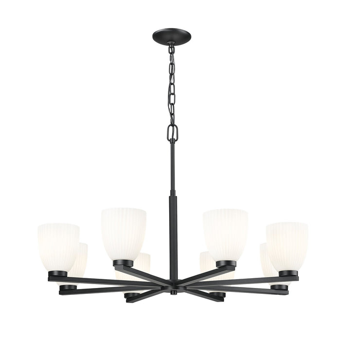 Z-Lite Canada - 7518-8MB - Eight Light Chandelier - Naya - Matte Black