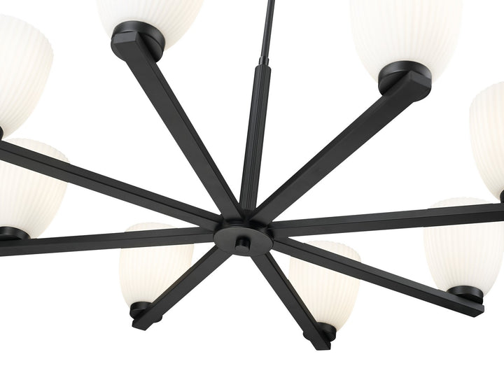 Z-Lite Canada - 7518-8MB - Eight Light Chandelier - Naya - Matte Black