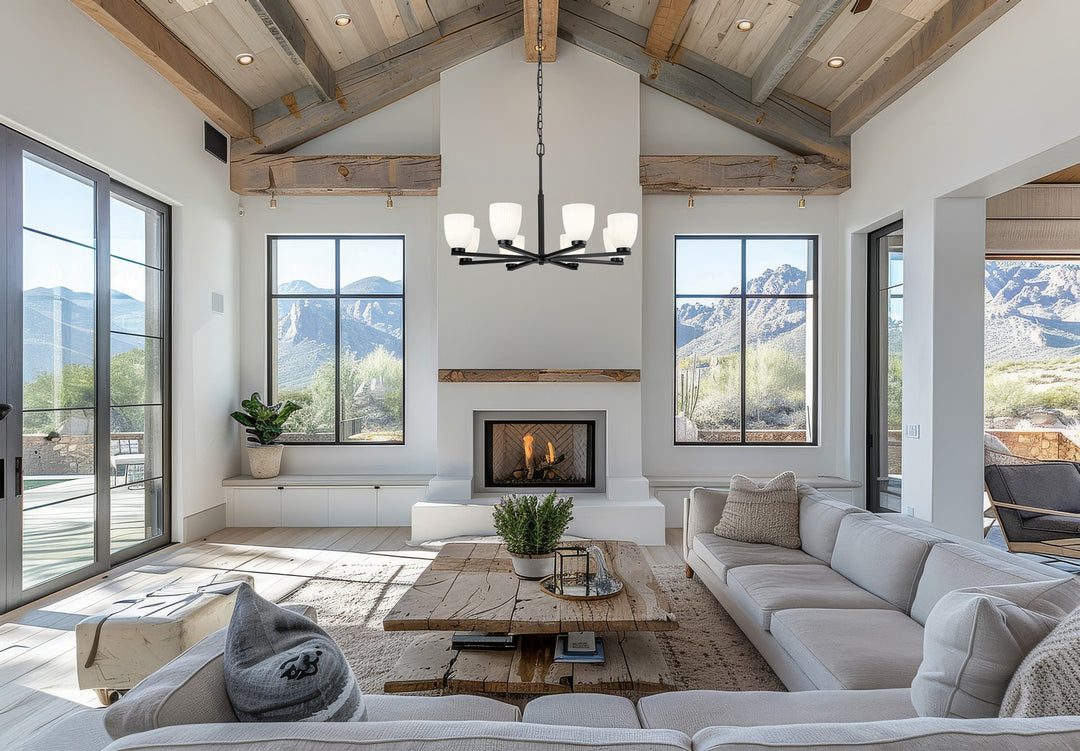 Z-Lite Canada - 7518-8MB - Eight Light Chandelier - Naya - Matte Black