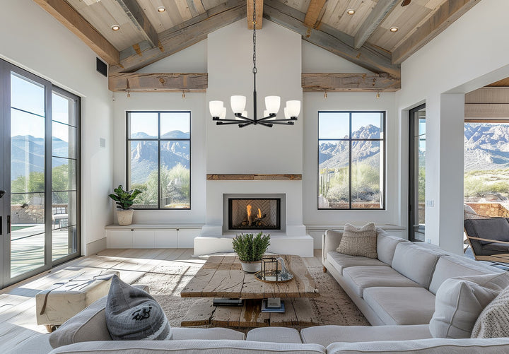 Z-Lite Canada - 7518-8MB - Eight Light Chandelier - Naya - Matte Black