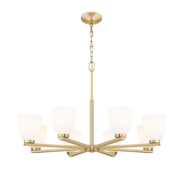 Z-Lite Canada - 7518-8MGLD - Eight Light Chandelier - Naya - Modern Gold