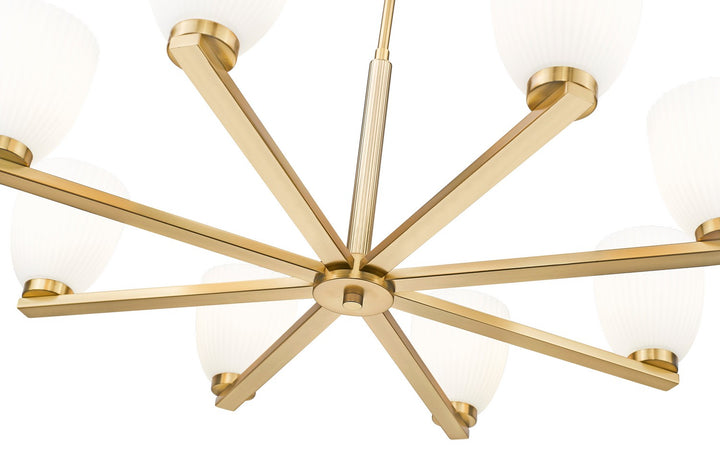Z-Lite Canada - 7518-8MGLD - Eight Light Chandelier - Naya - Modern Gold